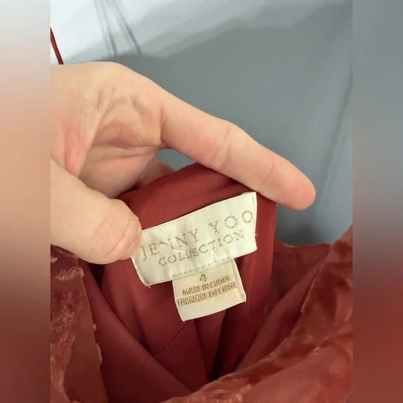 Jenny Yoo Rory Burnout Dress Size 4 - Picture 3 of 4